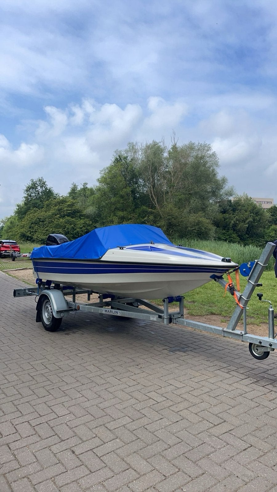 Speedboot met buitenboordmotor 15pk, Ophalen of Verzenden, Zo goed als nieuw, Drie personen of meer, Overige typen