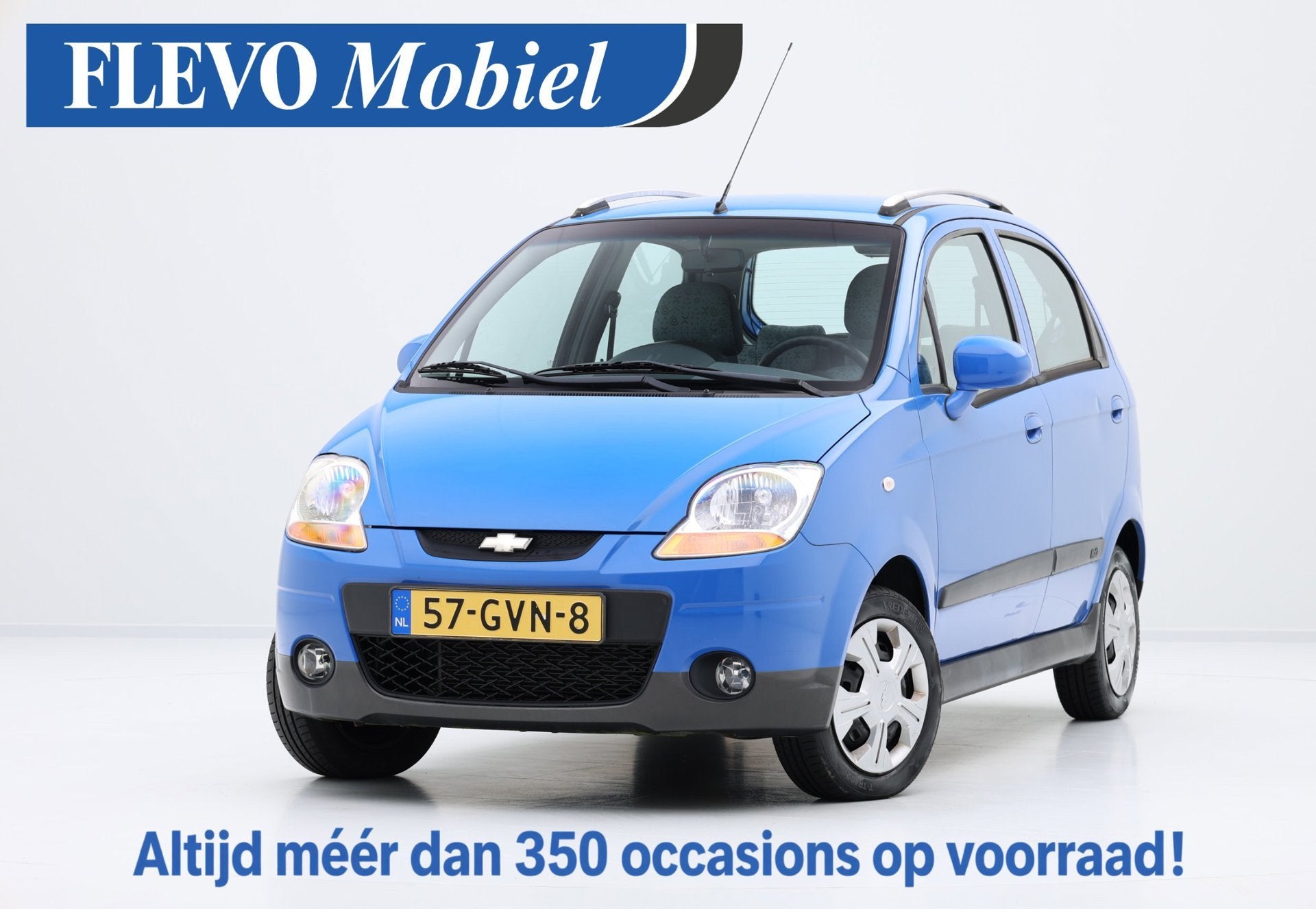 Chevrolet Matiz 0.8 Style 5-deurs Airco, Auto's, Voorwielaandrijving, Gebruikt, Blauw, Origineel Nederlands