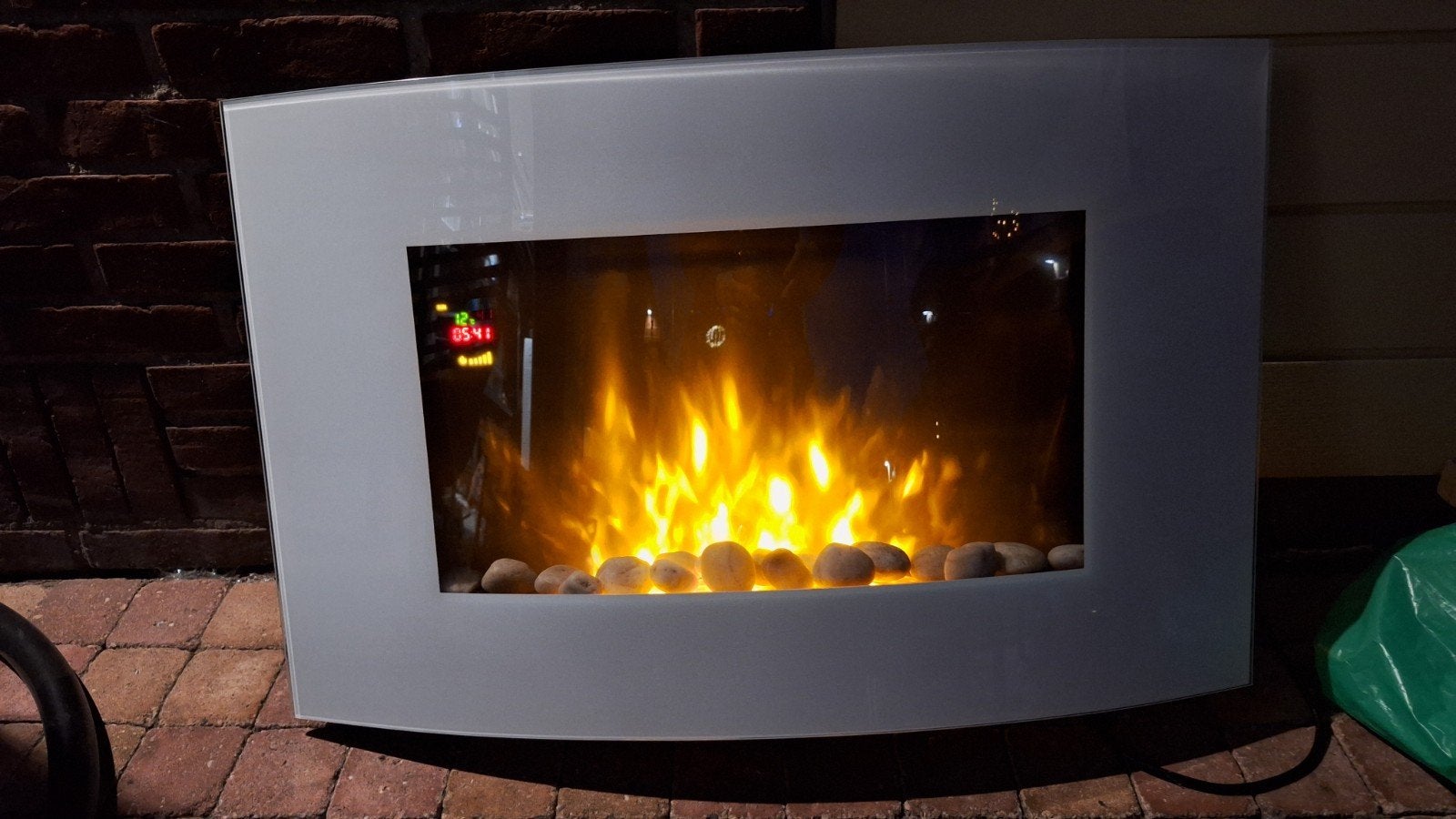 Klarstein elektrische haard met afstandsbediening, Huis en Inrichting, Ophalen of Verzenden, Gebruikt, Hangende haard, Elektrische haard