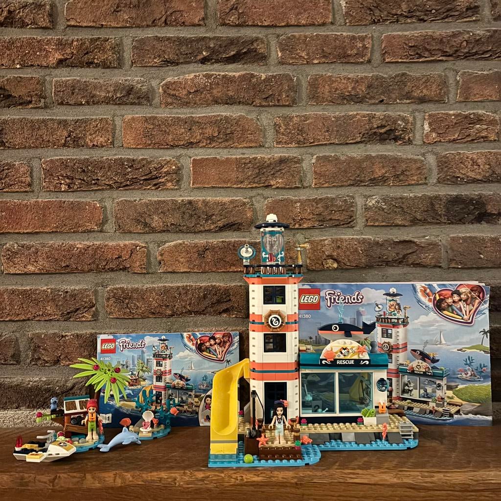 LEGO Friends - Reddingscentrum in de vuurtoren - 41380, Gebruikt, Lego, Friends, Ophalen of Verzenden