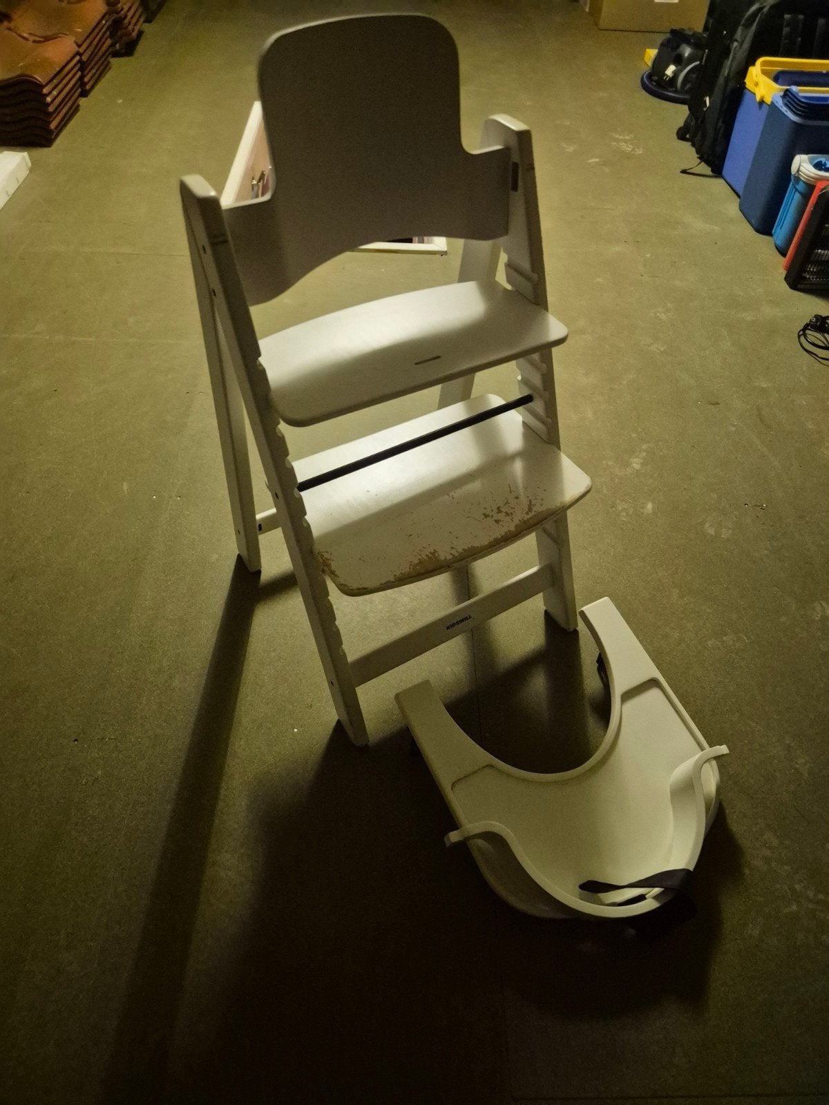 Stokke Tripp Trapp meegroeistoel met baby set, Ophalen, Gebruikt, Meegroeistoel, Gordel(s)