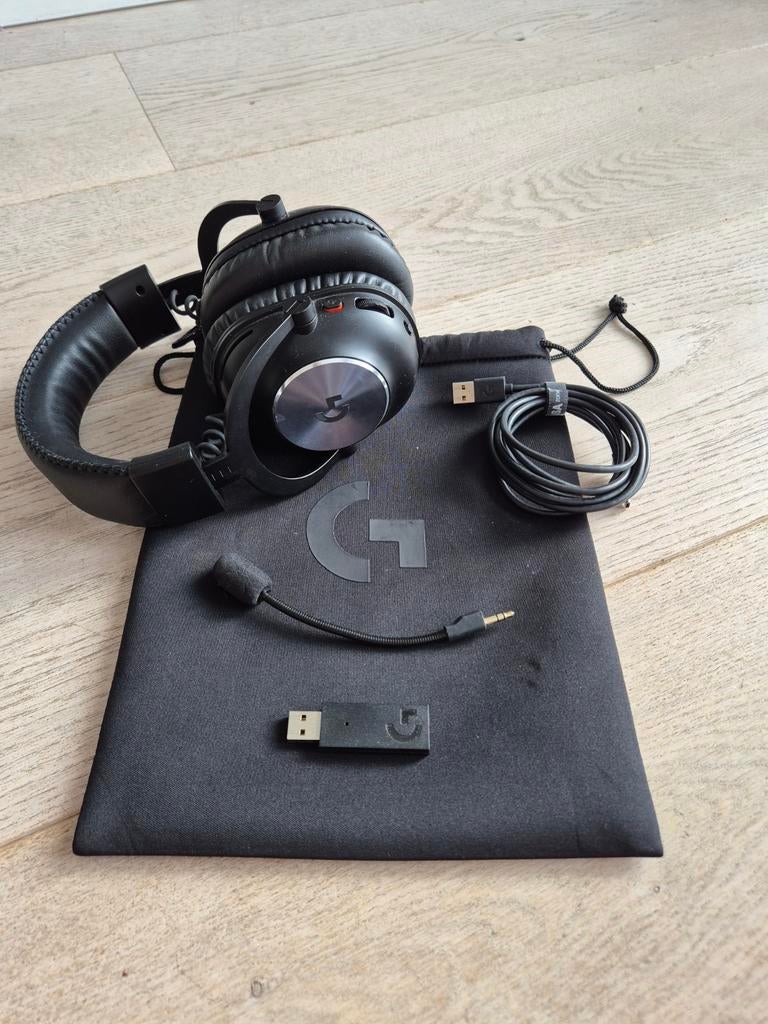 Logitech G Pro X gaming headset, Ophalen of Verzenden, Zo goed als nieuw, Over oor (circumaural), Draadloos
