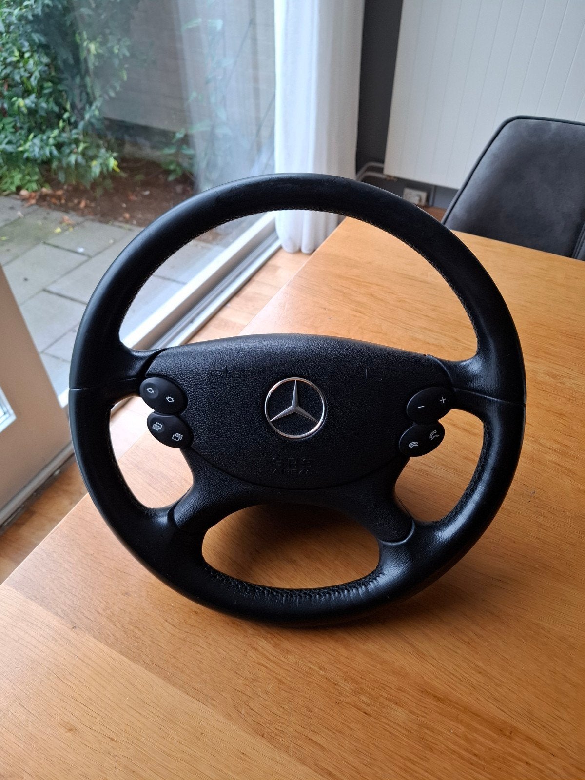 mercedes lederen stuur met airbag, Ophalen of Verzenden