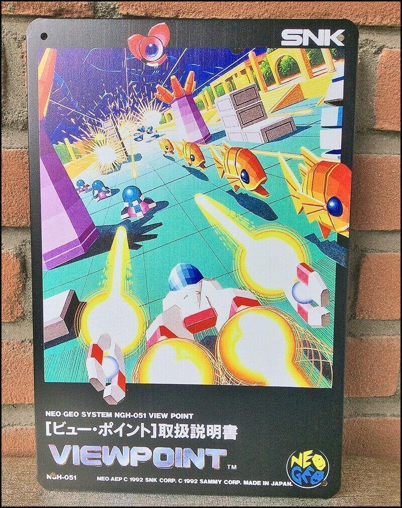 SNK Neo Geo VIEWPOINT Metalen WandBord, Verzenden, Nieuw