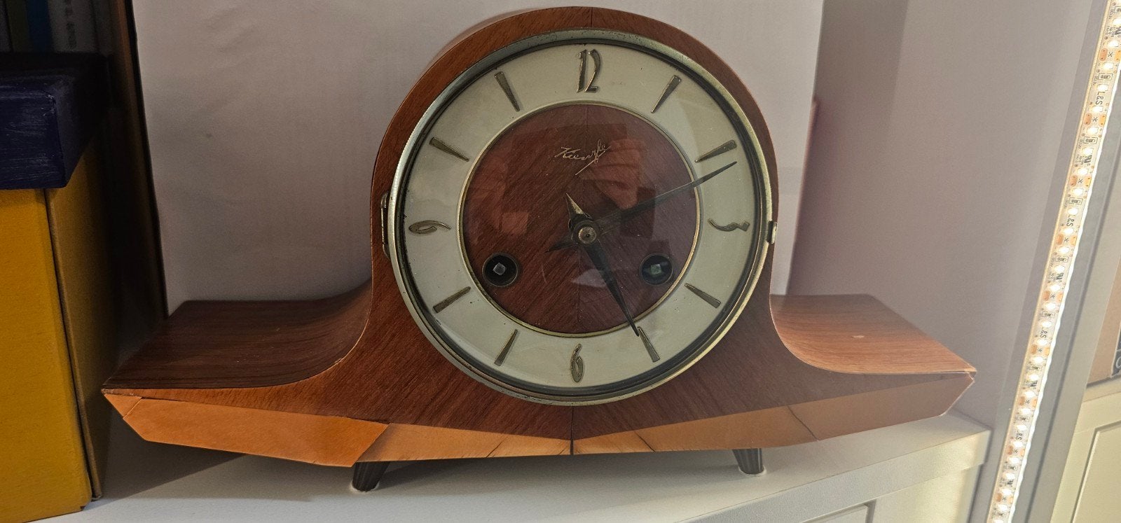 Vintage Kienzle tafelklok - Jaren '50/'60, Ophalen