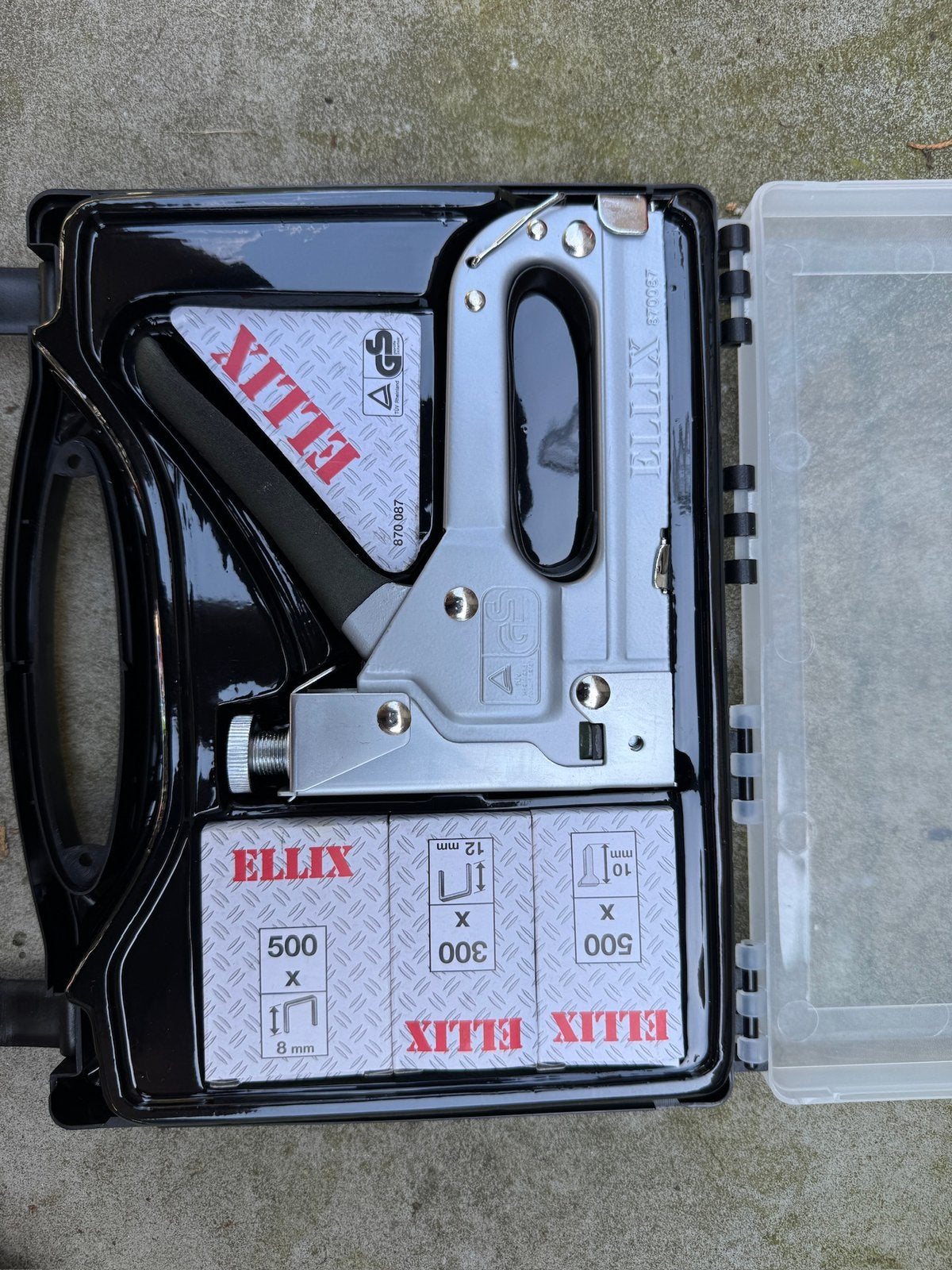 ELLIX nietpistool met nietjes en koffer, Ophalen, Nieuw