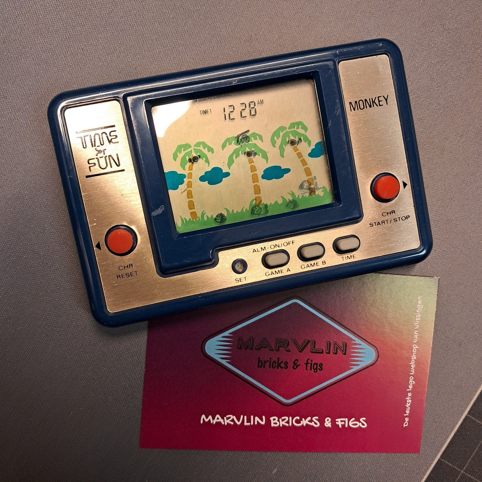 Vintage 1981 V-TECH Monkey Handheld, V-tech, Gebruikt, Onbekend, Made in Hong Kong, Overige genres