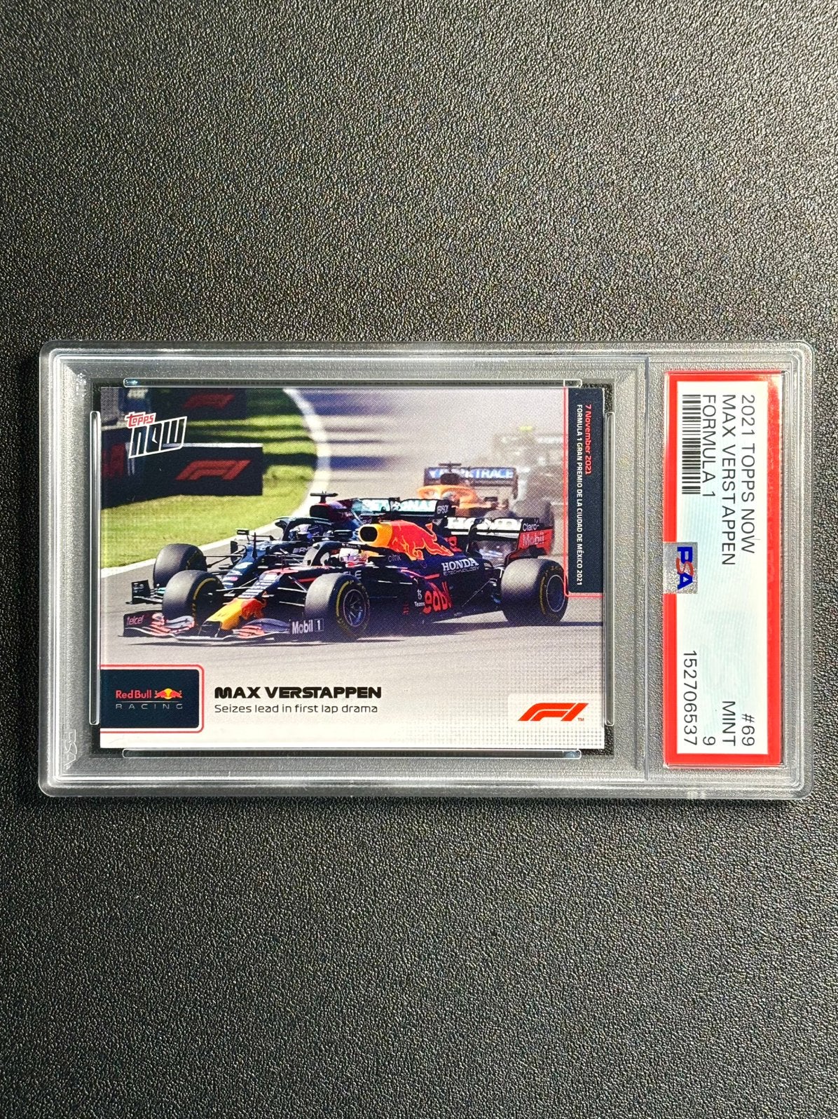 PSA 9 Max Verstappen Topps Now F1 69, Hobby en Vrije tijd, Stickers en Plaatjes, Ophalen of Verzenden, Nieuw, Plaatje
