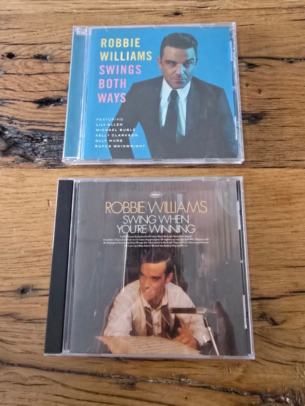 Te koop 2 cd's Robbie Williams titel Sings both ways en Swin, Ophalen of Verzenden, Zo goed als nieuw, Pop
