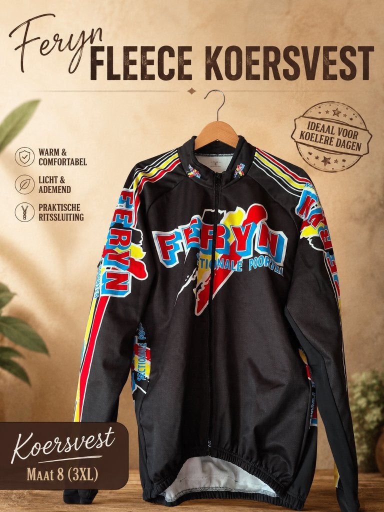 Feryn fleece koersvest – Maat 8 (3XL), Fietsen en Brommers, Heren, Ophalen of Verzenden, Zo goed als nieuw, Bovenkleding