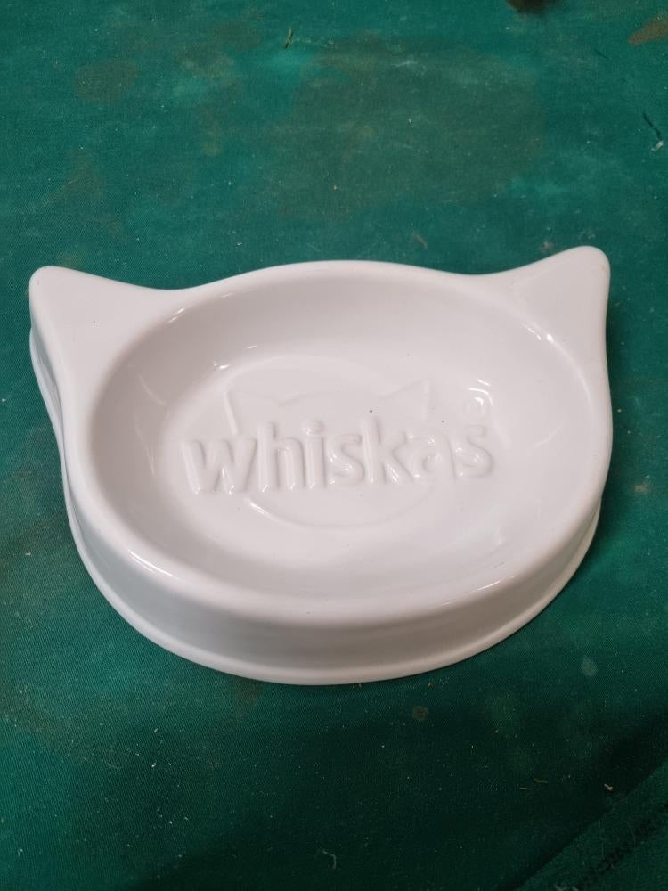 whiskas voerbak aardewerk wit, Ophalen of Verzenden, 'T Olde Gre-j, Info@toldegrej.nl, Endepoelstraat 20f Didam