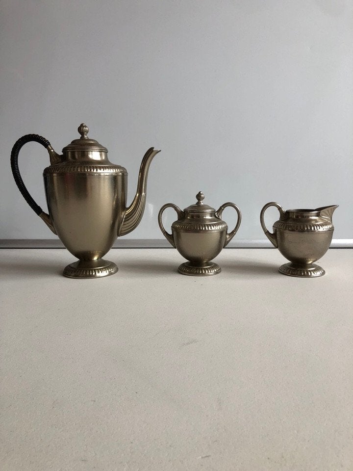 Mooi set theepot, suiker en melk pot RIO TIEL, Overige materialen, Gebruikt, Overige typen, Ophalen of Verzenden