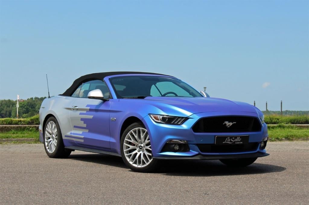 2016 Ford Mustang GT 5.0 V8 Convertible- 31d km! EU-levering, Auto's, Ford Usa, Automaat, 5000 cc, Cabriolet, Leder
