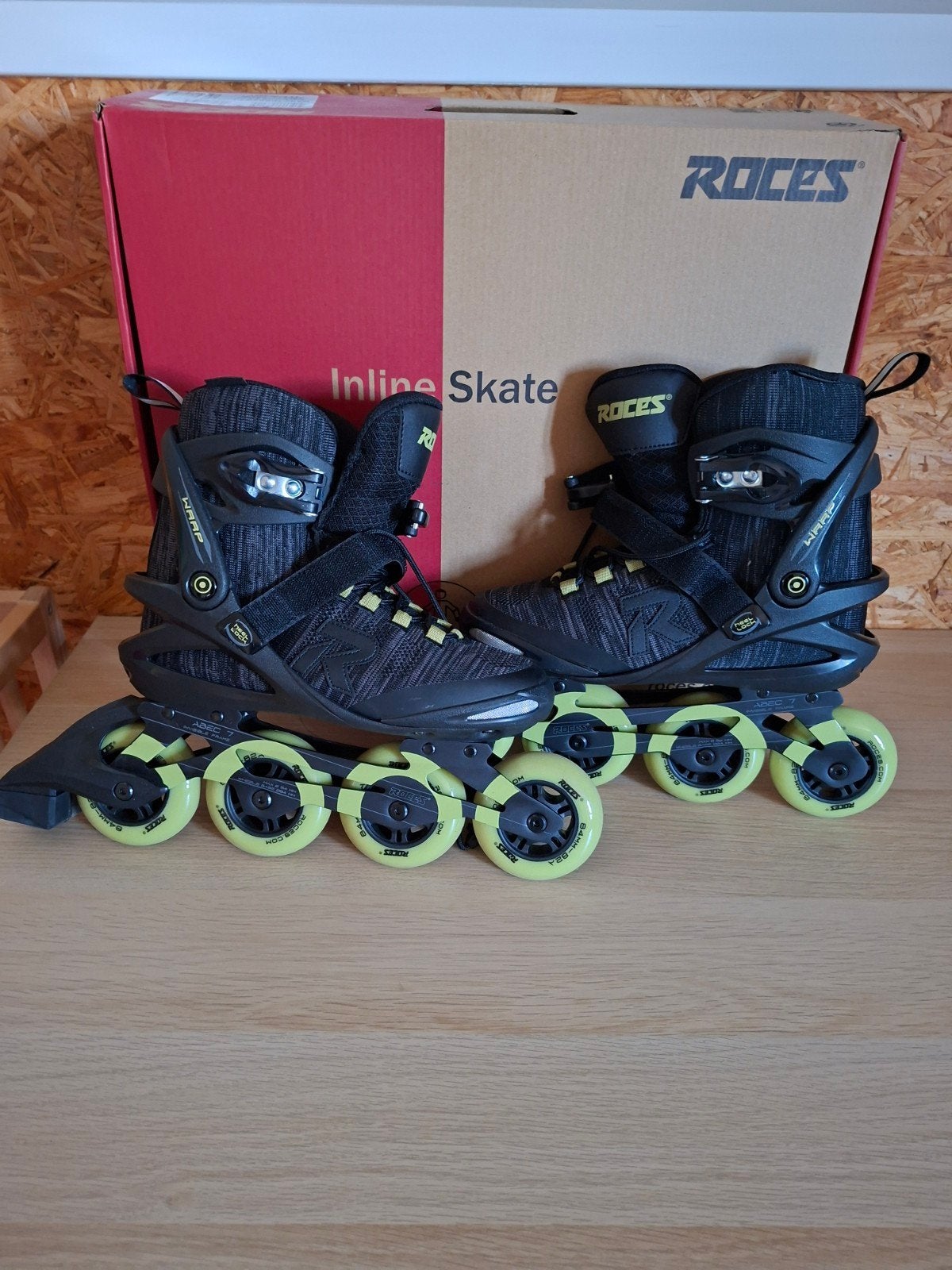 Roces Warp Thread TIF Inline Skates - Zwart/Olijfgroen, Sport en Fitness, Skeelers, Ophalen of Verzenden, Nieuw, Inline skates 4 wielen