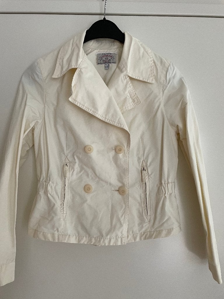 Armani: z.g.a.n. sportief zomerjasje maat S, Armani, Verzenden, Wit, Zo goed als nieuw