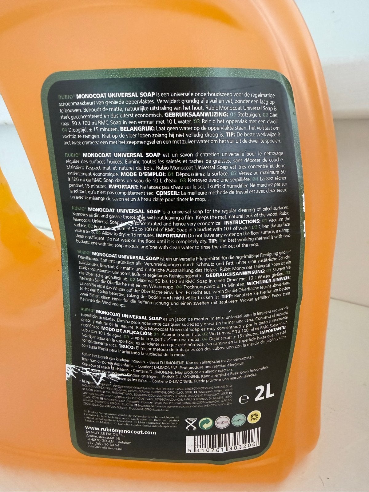 Rubio Monocoat Universal Soap - 2L, Verzenden, Nieuw