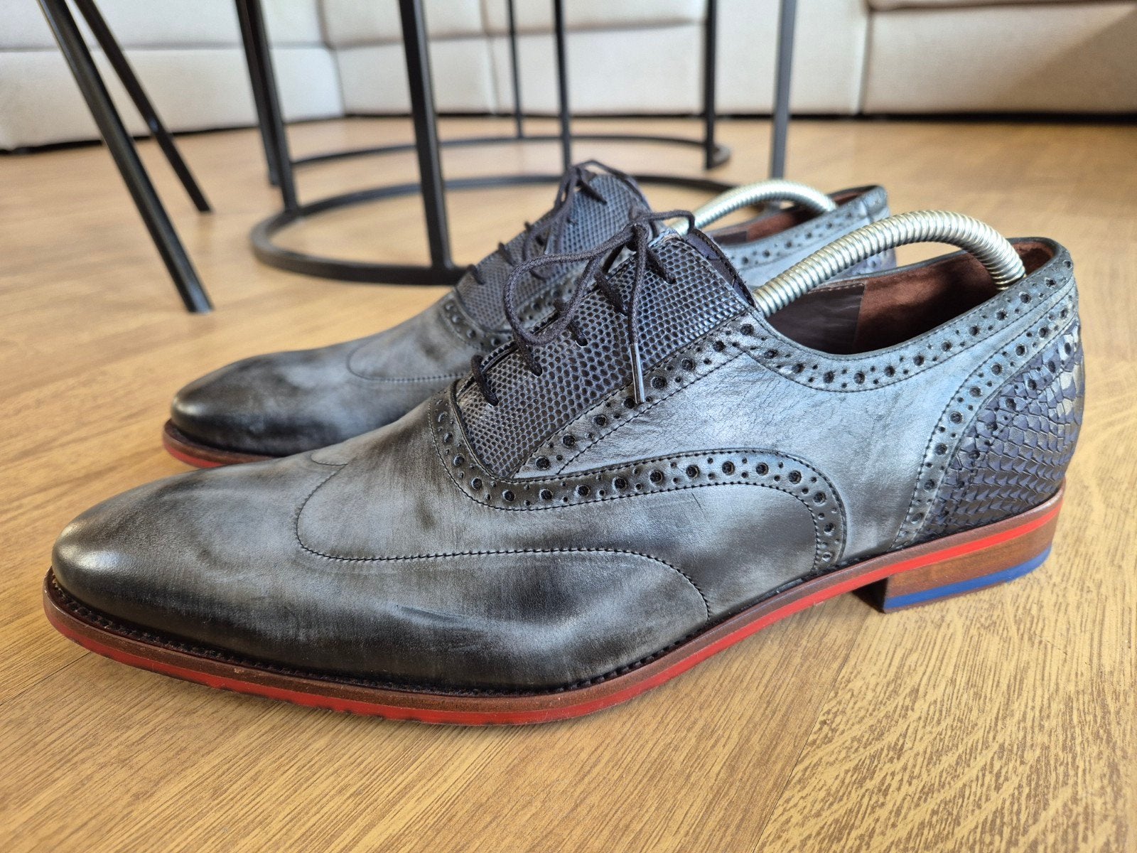 Floris van Bommel herenschoenen maat 43 / 9, Overige kleuren, Floris van Bommel, Ophalen of Verzenden, Zo goed als nieuw