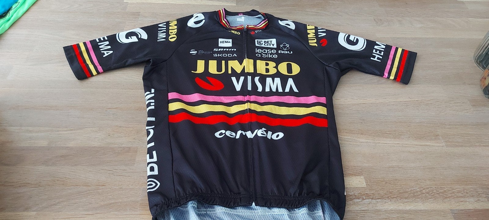 Jumbo Visma wielrenshirt maat 158-164, Ophalen of Verzenden, Gebruikt, Jongen of Meisje, Shirt of Longsleeve