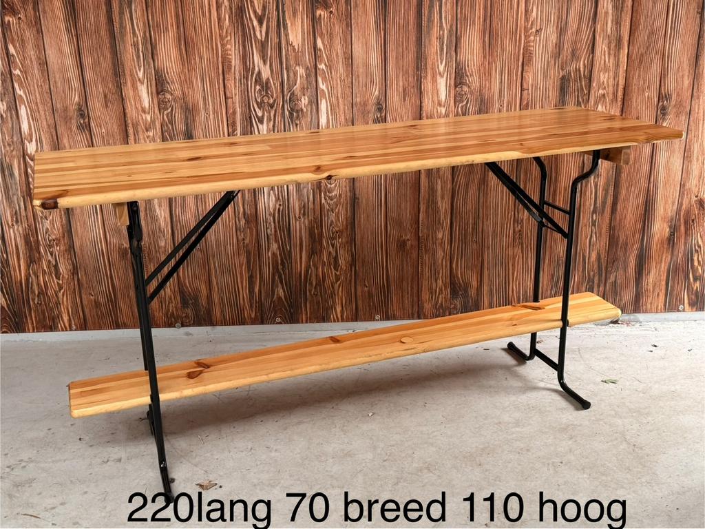 Statafel – Horeca / Feest / Mancave  inklapbaar, Huis en Inrichting, Tafelonderdelen, Zo goed als nieuw, 200 cm of meer, 50 tot 100 cm