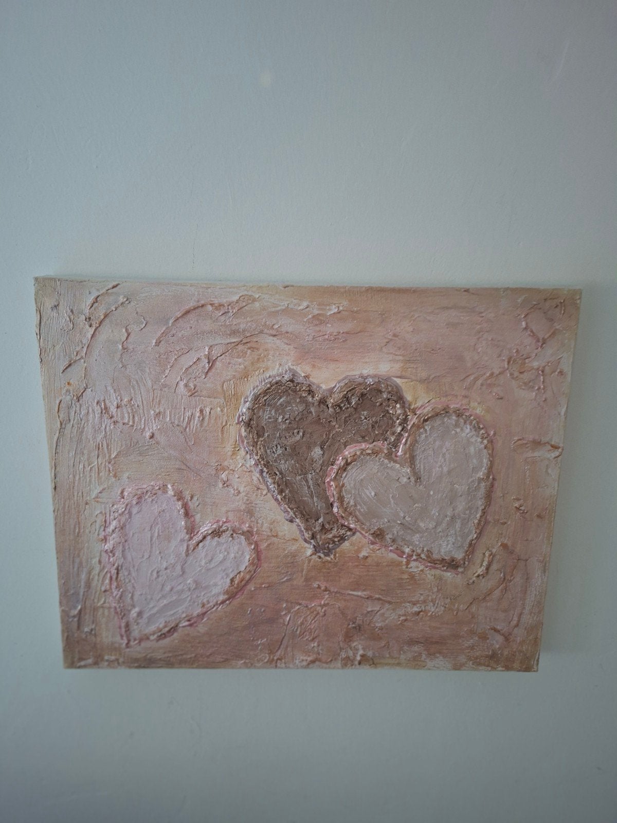 Reliëf schilderij harten, Huis en Inrichting, Ophalen, Zo goed als nieuw, Schilderij