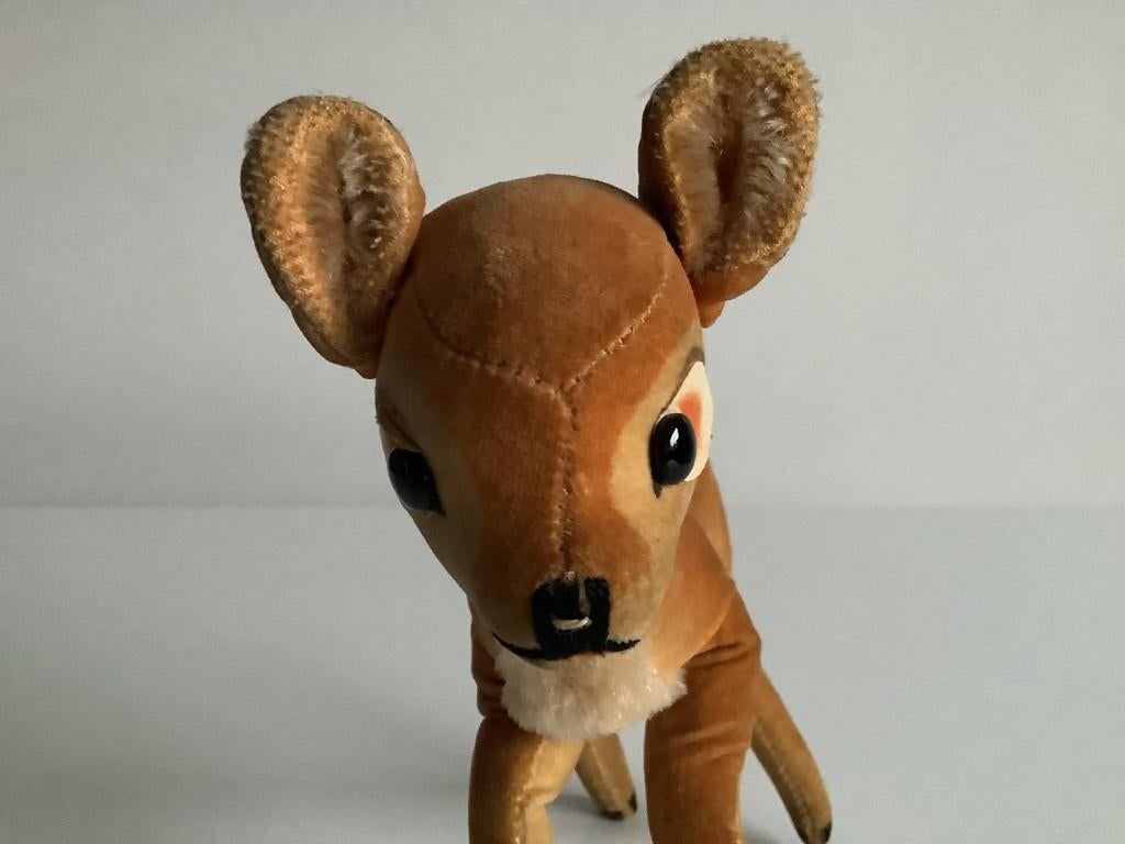 Vintage Steiff Bambi Disney, Verzamelen, Ophalen of Verzenden, Bambi of Dumbo, Gebruikt, Beeldje of Figuurtje