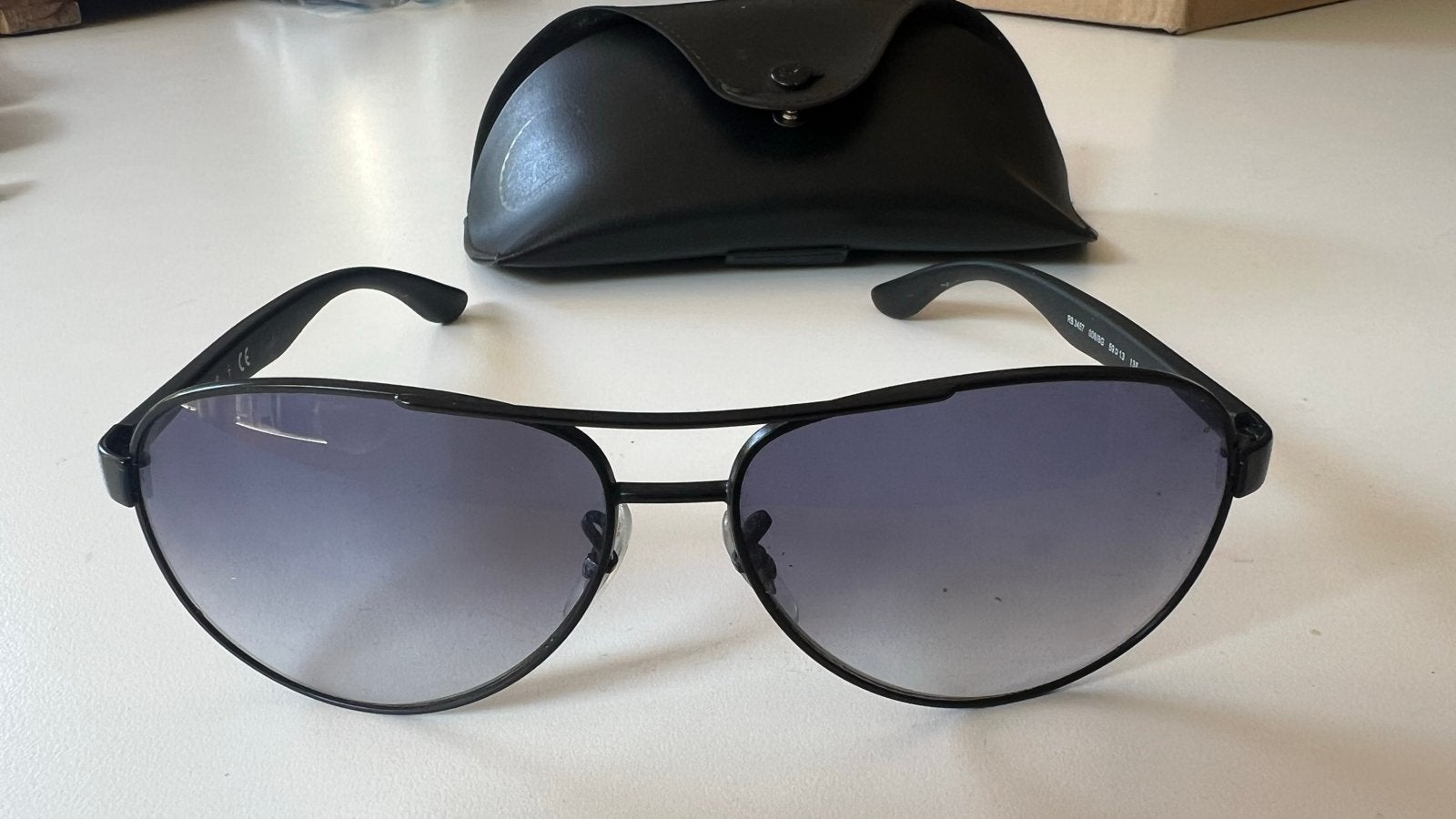 Ray-Ban Zonnebril RB 3457 Zwart met glazen op sterkte, Gebruikt, Zonnebril, Zwart, Ophalen of Verzenden