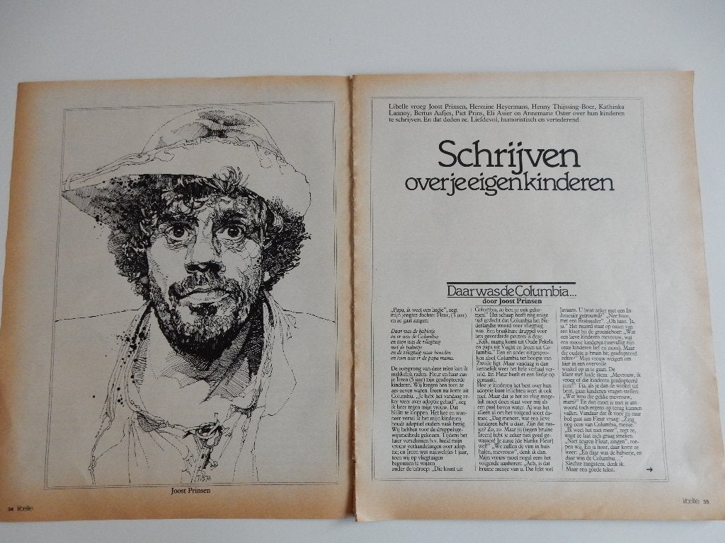 Joost Prinsen/ Eli Asser/B.Aafjes/A.Oster Peter Vos tekenaar, Ophalen of Verzenden, 1960 tot 1980, Nederland, Knipsel(s)