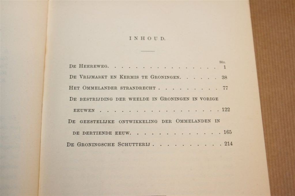 Groningens Verleden — Historisch Naslagwerk — Feith [1902], Ophalen of Verzenden, Gelezen