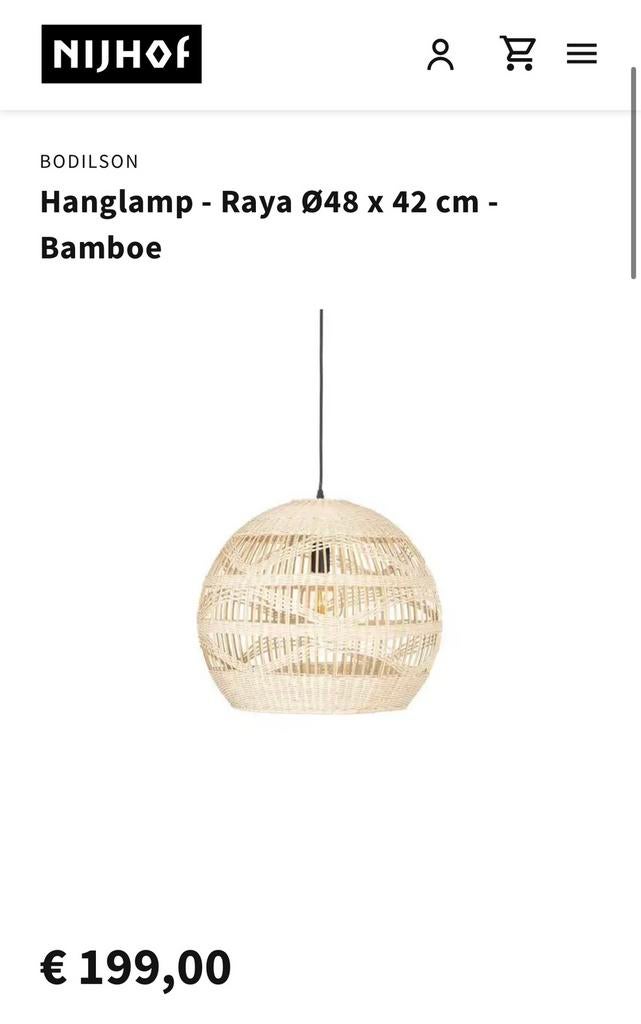 super mooie hanglamp!, Ophalen of Verzenden, Nieuw, Minder dan 50 cm