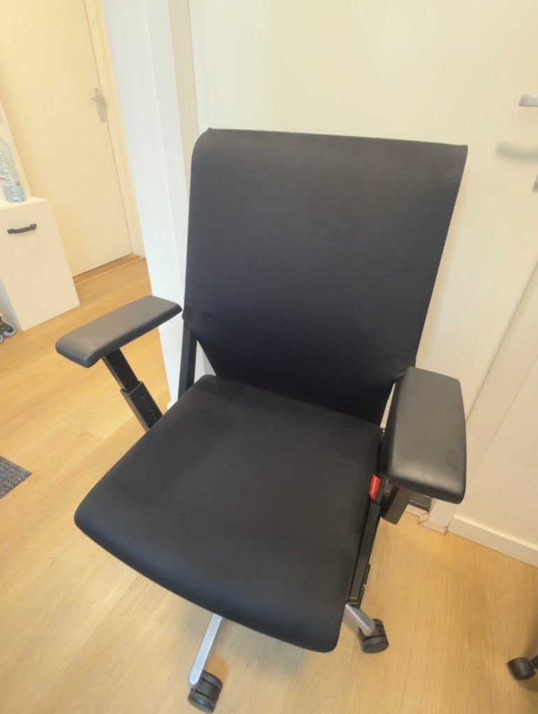 Haworth Comforto 5965 ergonomische bureaustoel, Ophalen, Zwart, Zo goed als nieuw, Bureaustoel