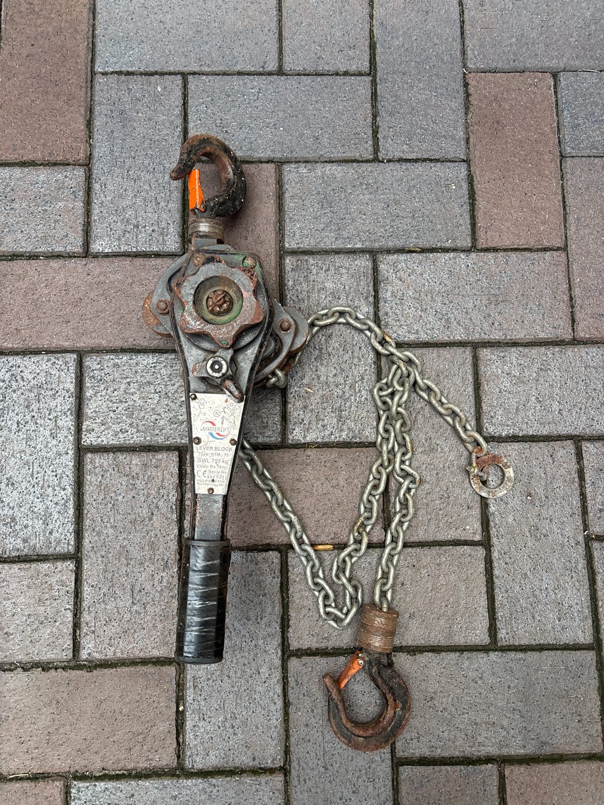 Masterlift Lever Block RTM-75 - 750 kg kettingtakel, Ophalen, Gebruikt, Handmatig