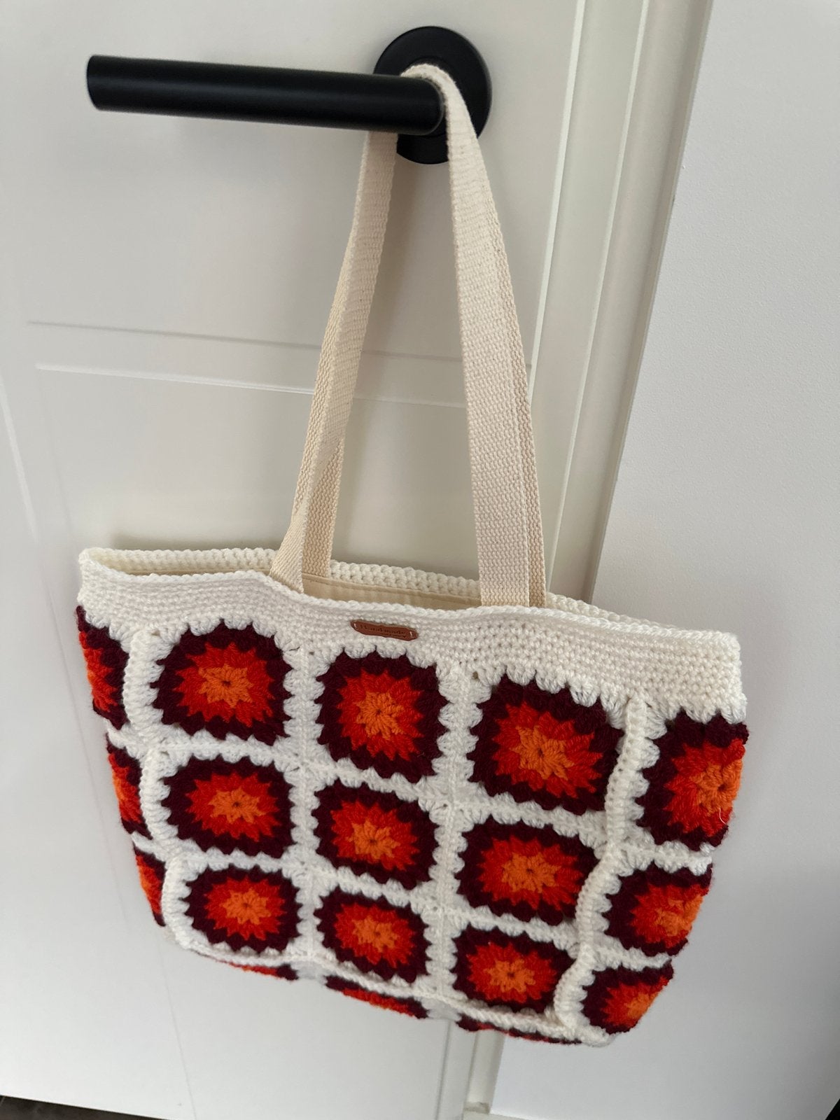 Gehaakte Granny Square Tas - Handgemaakt 40x45 cm, Ophalen of Verzenden, Nieuw, Overige kleuren, Handtas