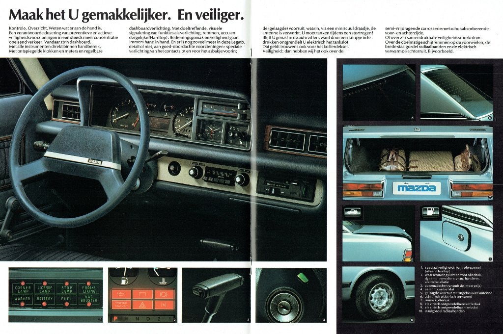 Folder Mazda 929 L (1980), Ophalen of Verzenden, Gelezen, Mazda