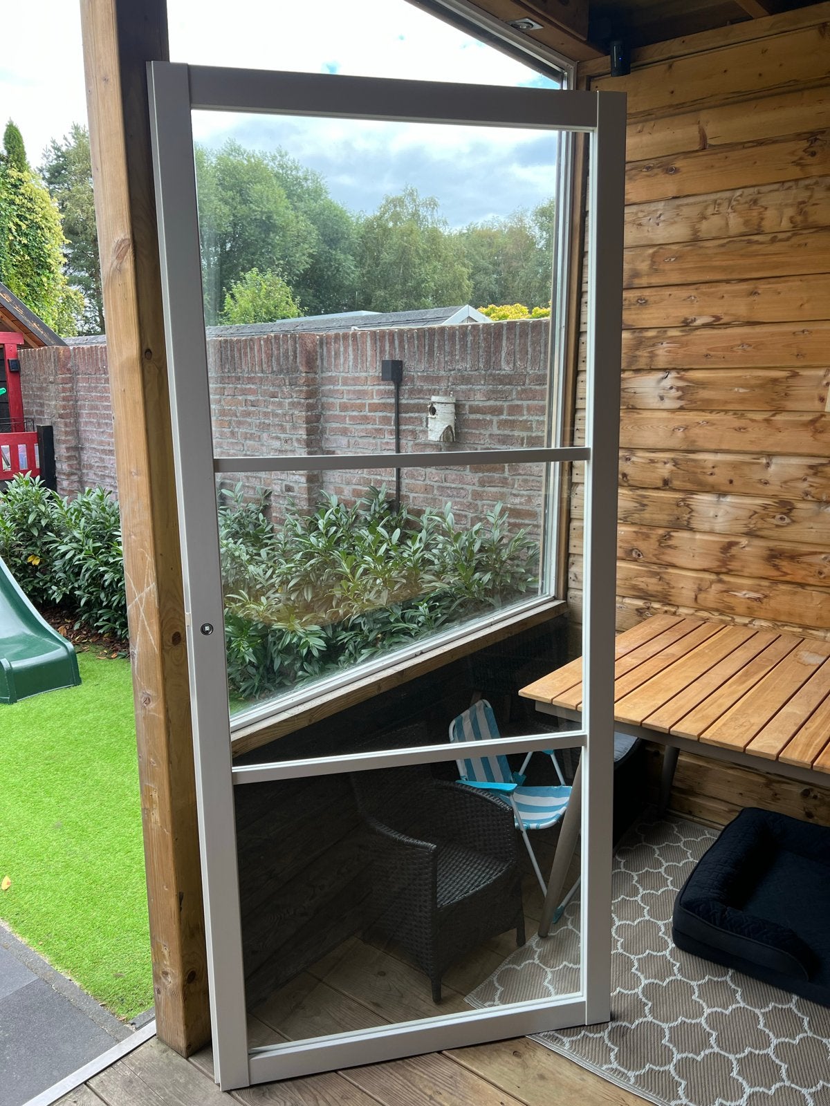 2x Witte binnendeur met glas (ook per stuk), Ophalen, Gebruikt, 80 tot 100 cm, 215 cm of meer