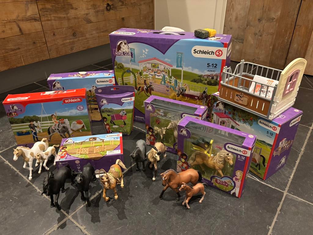 Schleich paarden, Verzamelen, Speelgoed, Ophalen of Verzenden, Gebruikt