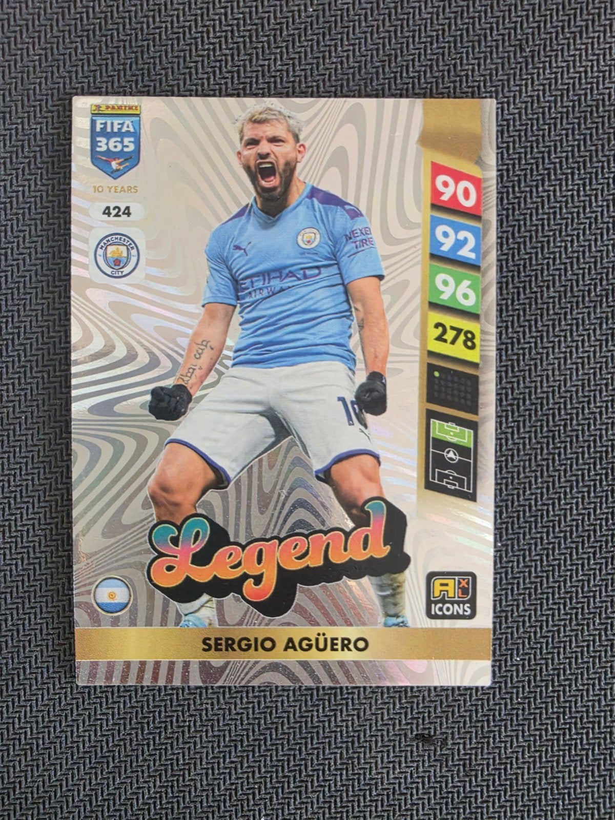 FIFA 365 Legend kaart Sergio Agüero Manchester City, Ophalen of Verzenden, Zo goed als nieuw, Buitenlandse clubs, Spelerskaart