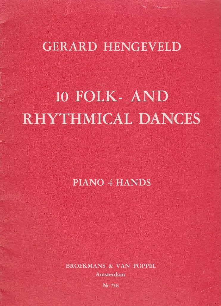 GERARD HENGEVELD - 10 FOLK- AND RHYTHMICAL DANCES, Gebruikt, Ophalen of Verzenden, Artiest of Componist, Piano
