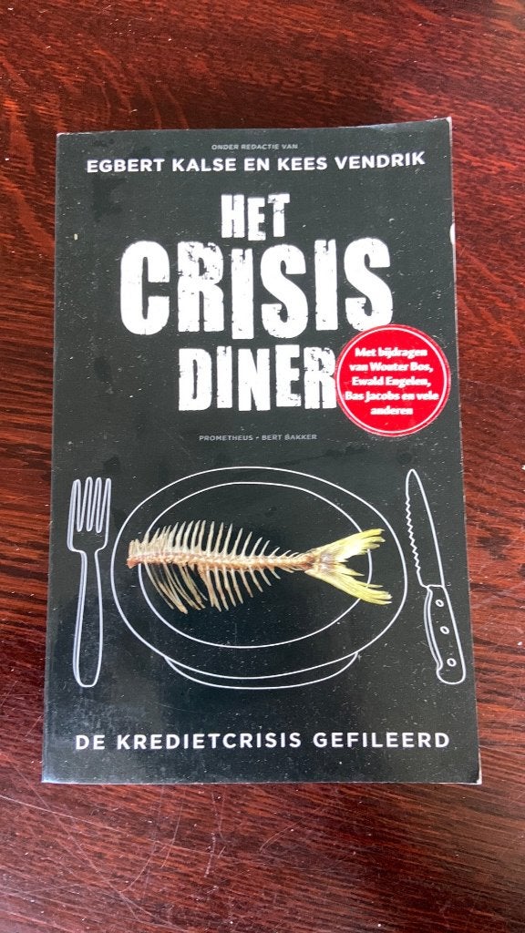 Egbert Kalse - Het crisisdiner, Boeken, Ophalen of Verzenden