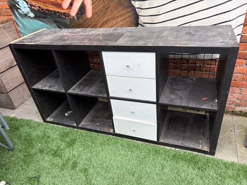 IKEA Kallax kast met lades - Zwart, Ophalen