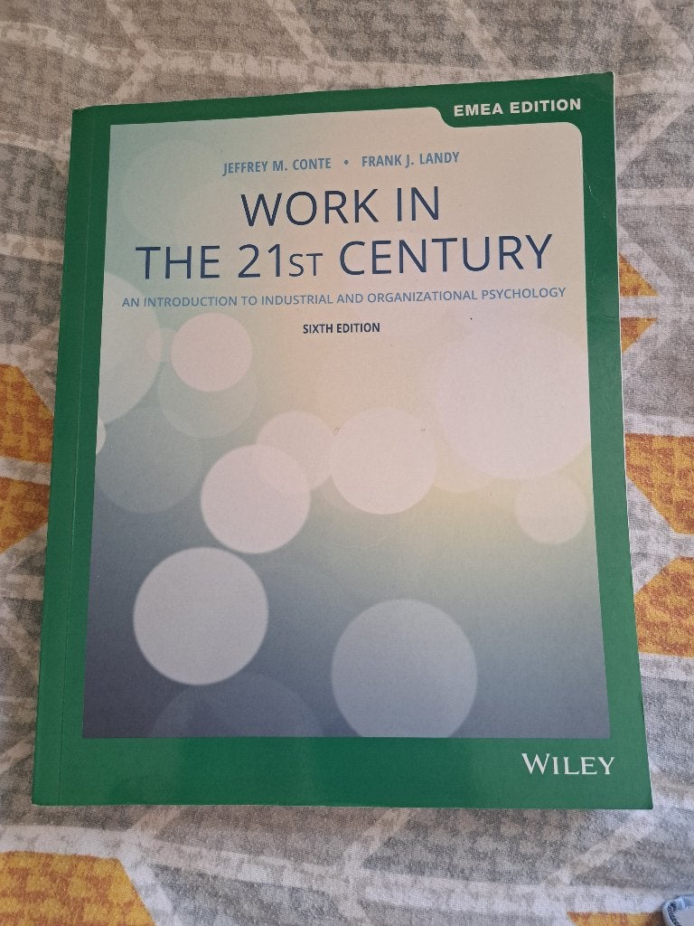 Work in the 21st Century - Conte & Landy - 6e editie, Jeffrey M. Conte, Frank J. Landy, Ophalen of Verzenden, Gamma, WO