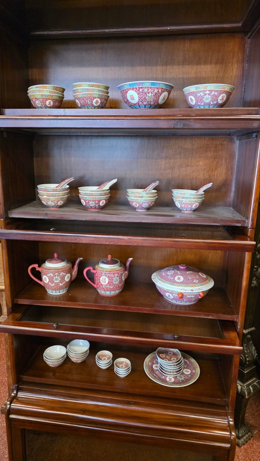 57 delig Chinees famille roze servies, Ophalen