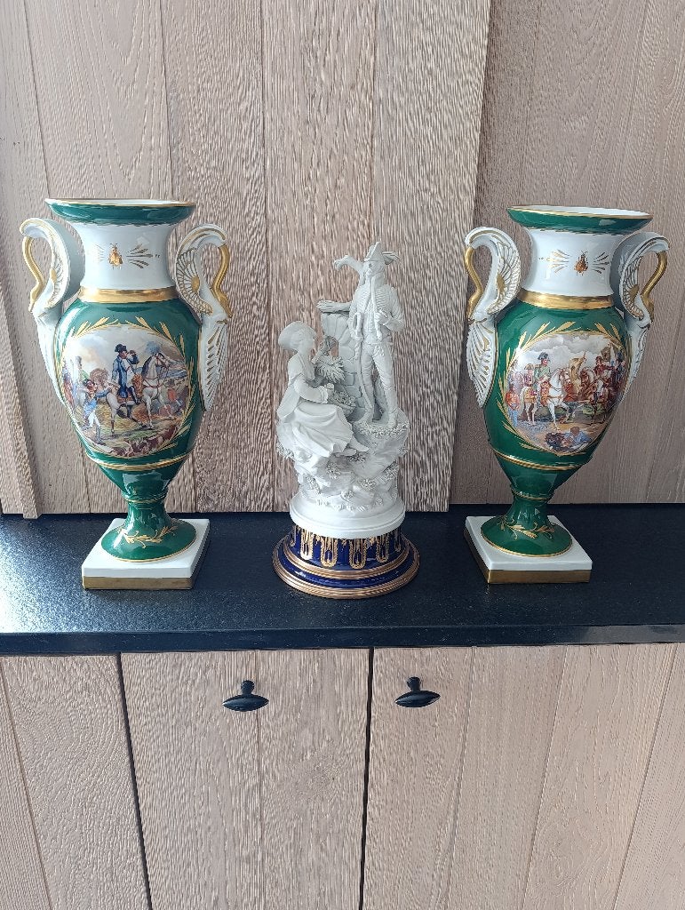 Grote koppel vazen Napoleon, Ophalen