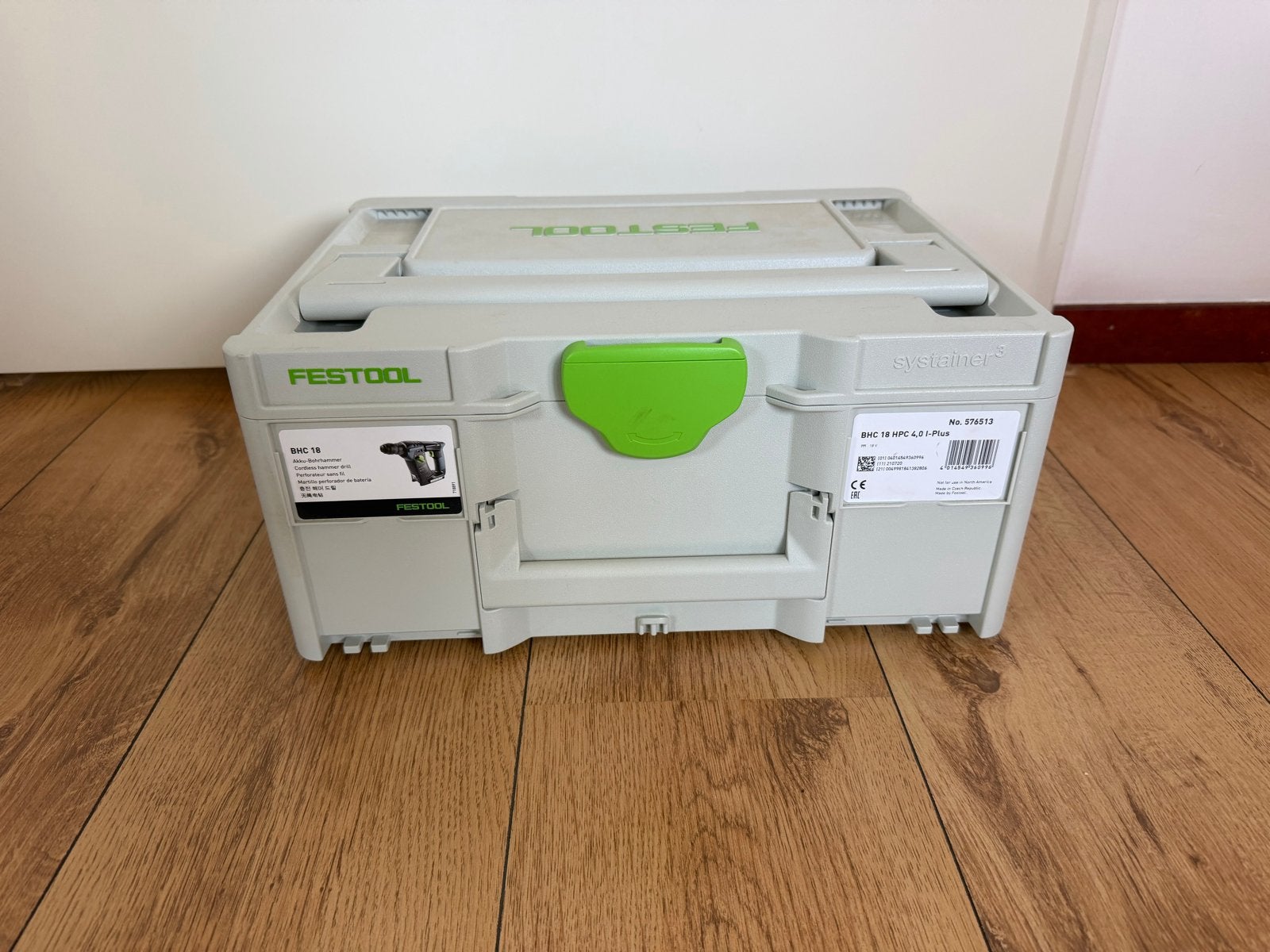 Festool Systainer SYS3 met inlay voor BHC 18, Ophalen of Verzenden, Zo goed als nieuw, Gereedschapsopslag, Festool