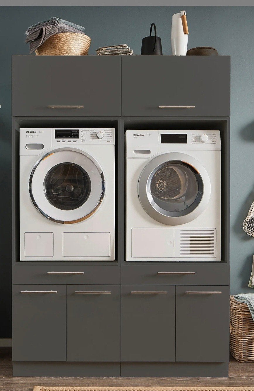 Dubbele Wasmachine kast  200cm hoog 135 breed antraciet, Huis en Inrichting, Ophalen, Nieuw