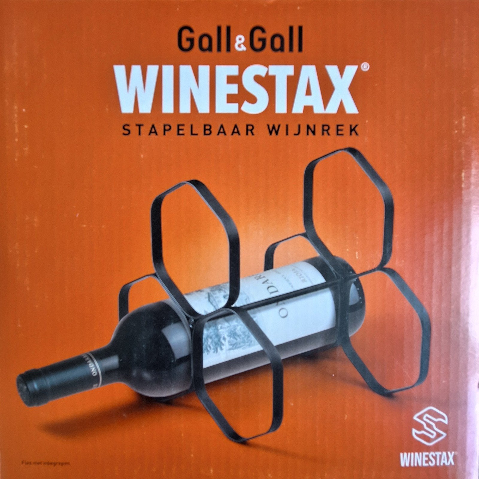 Wijnrek stapelbaar - WINESTAX - Gall & Gall - 8 stuks, Ophalen of Verzenden, Nieuw, Metaal, 15 tot 25 flessen