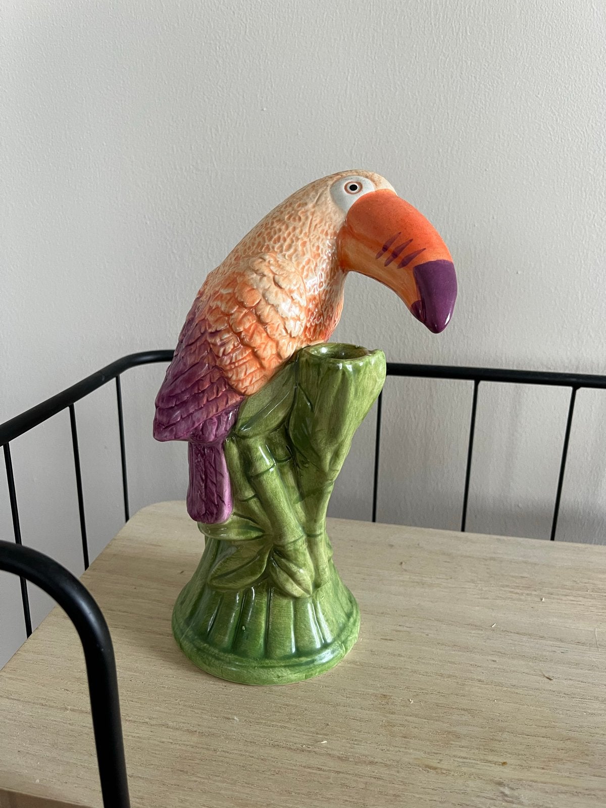Sissyboy Keramiek Kandelaae Toekan, Meerkleurig, Overige merken, Ophalen of Verzenden, Zo goed als nieuw