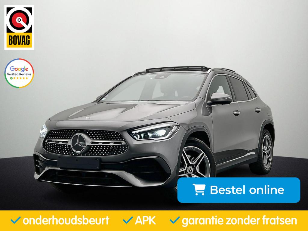 Mercedes-Benz GLA-klasse 250 e AMG|Pano|Ambilight|Stoelverw|, Automatische klimaatregeling, Gebruikt, Leder en Stof, Bedrijf