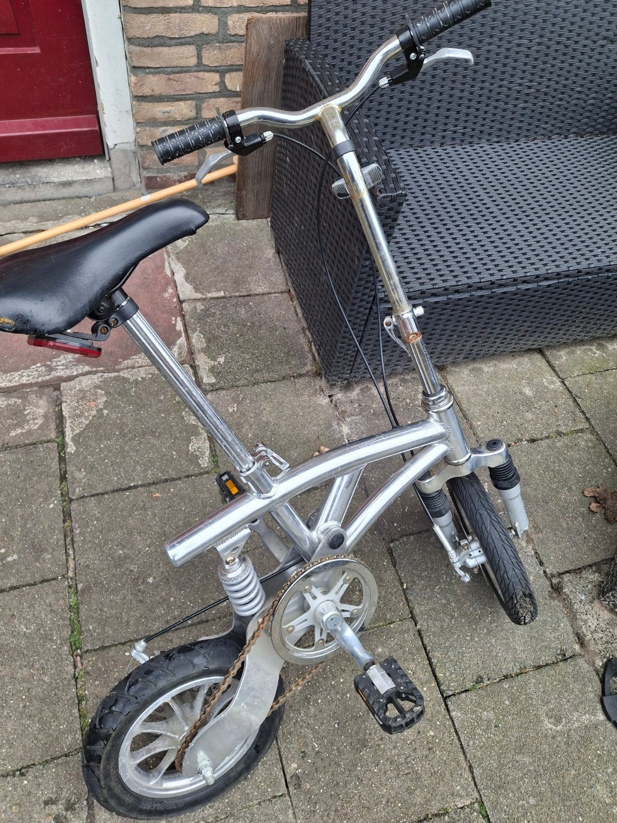 Opvouwbare fiets - Compact en handig, Fietsen en Brommers, Gebruikt, Minder dan 14 inch, Velgrem, Totaal opvouwbaar