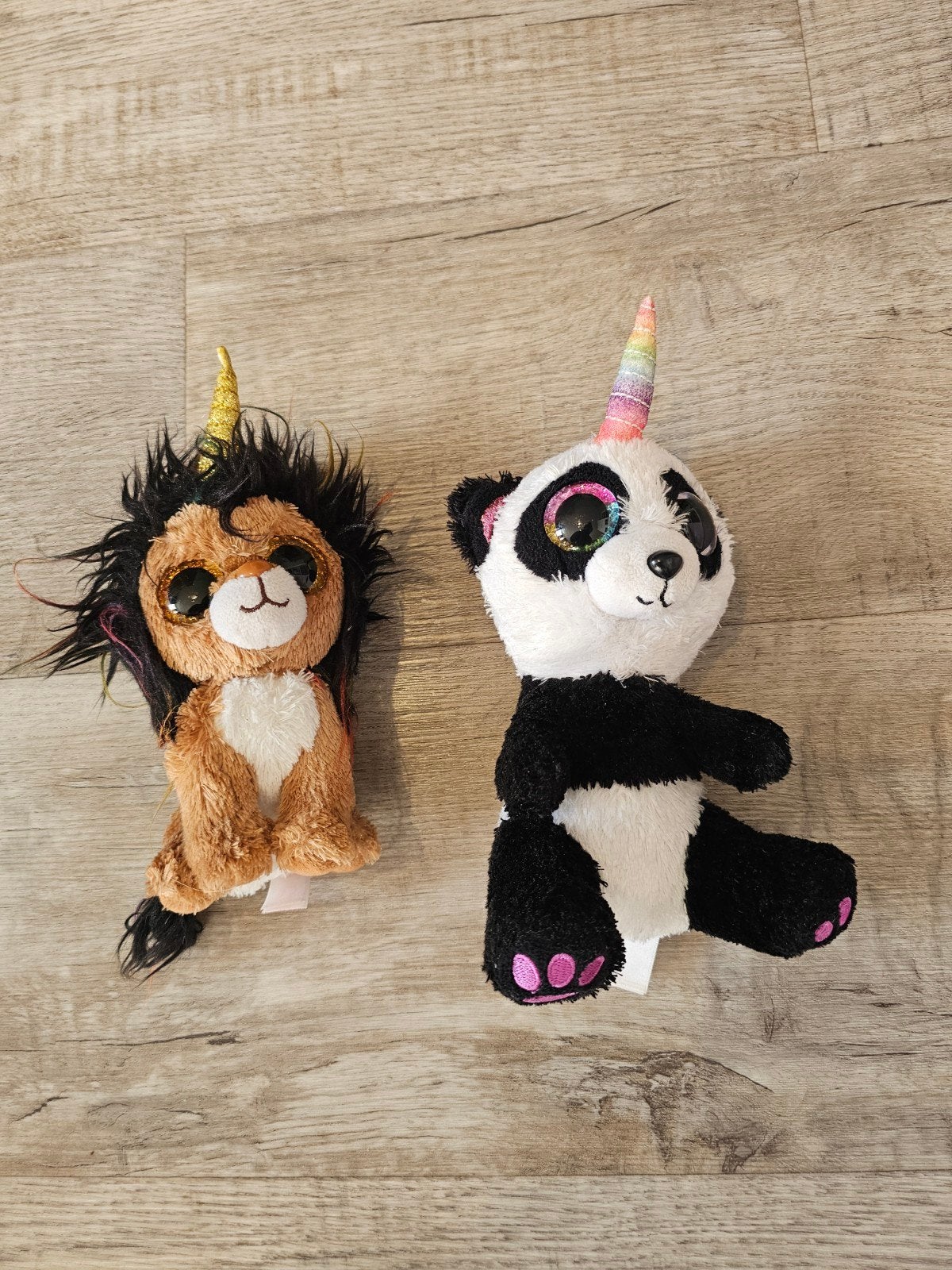 Ty Beanie Boo's Eenhoorn Panda en Leeuw knuffels, Ophalen of Verzenden, Zo goed als nieuw, Eenhoorn, Ty