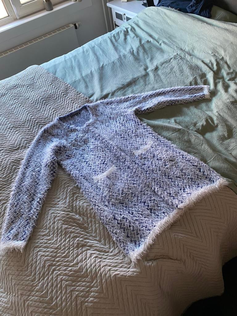 Mooi wollen vest, maat XL voor €10.00, Ophalen of Verzenden, Zo goed als nieuw, Maat 46/48 (XL) of groter, Blauw